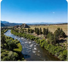Open land along the Arkansas River in Chaffee County